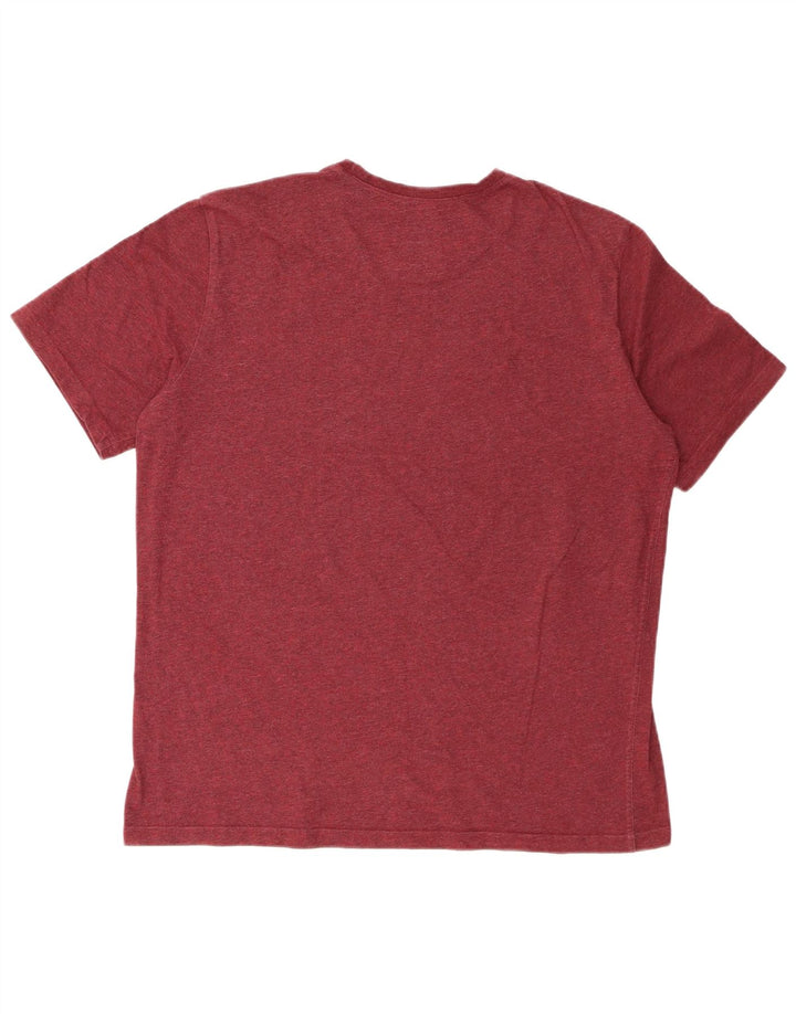Camiseta gráfica masculina Decathlon Top grande Borgonha