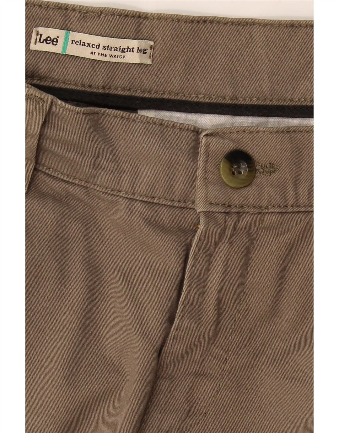 LEE Womens Relaxed Straight Casual Trousers US 10 Large W32 L29 Brown Vintage Lee and Second-Hand Lee from Messina Hembry 