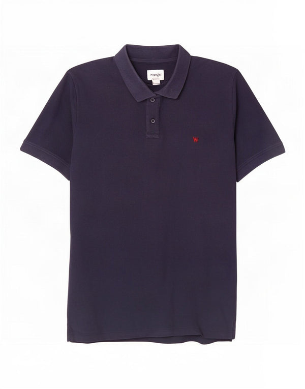 Camisa polo masculina Wrangler grande algodão azul marinho