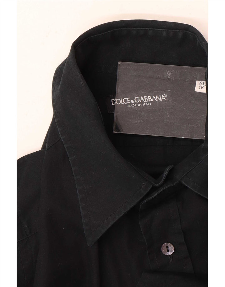 Camisa masculina Dolce & Gabbana tamanho 41 16 grande preta