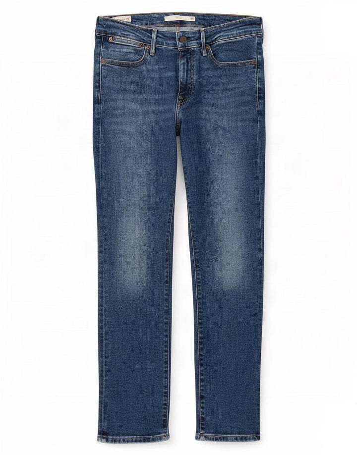 Calça jeans feminina Levi's 712 Slim W28 L28 azul algodão
