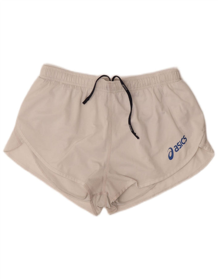 Shorts esportivos femininos Asics UK 18 XL off white poliéster
