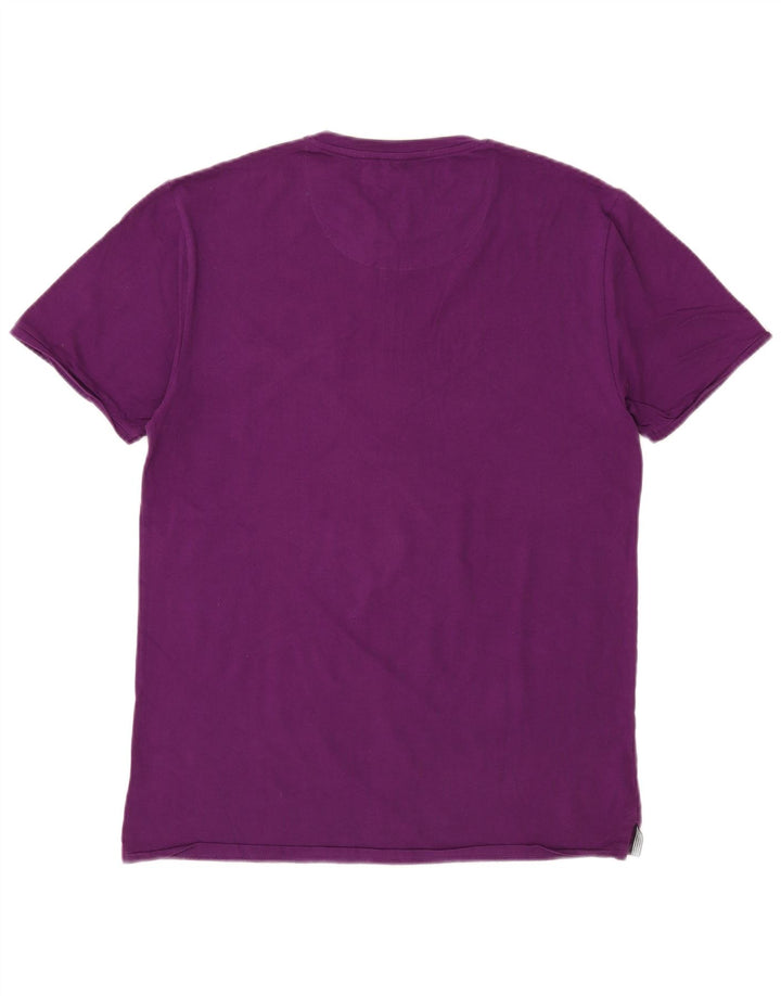 Camiseta masculina regular French Connection Top médio roxo