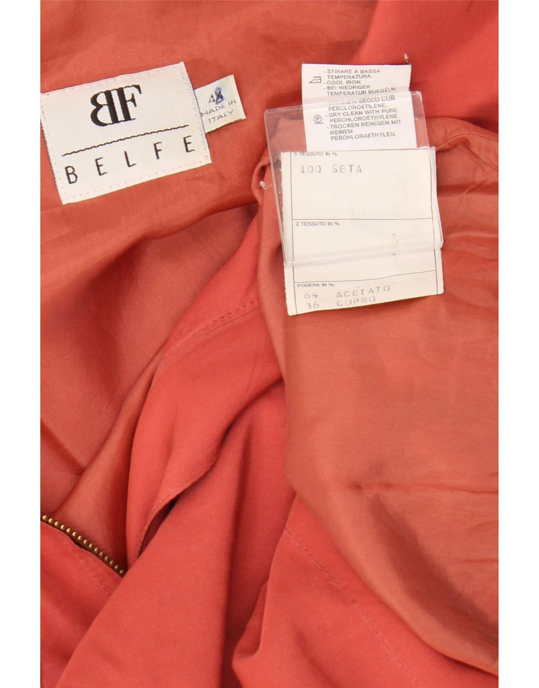 Jaqueta utilitária feminina Belfe IT 48 XL laranja seda