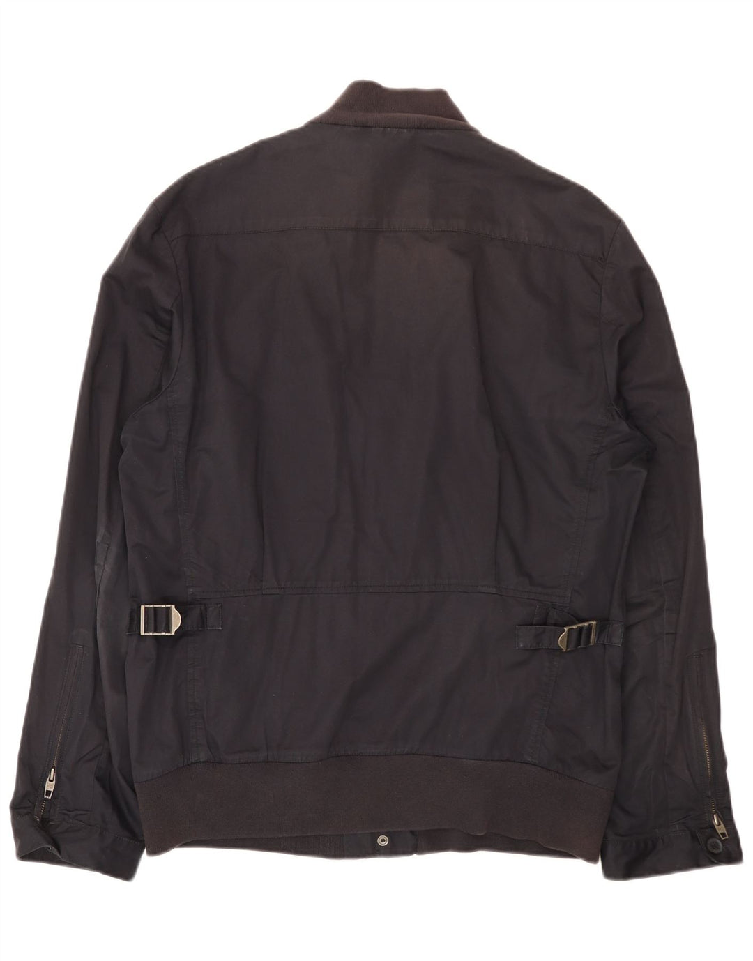 Jaqueta bomber masculina French Connection Reino Unido 40 grande algodão azul marinho