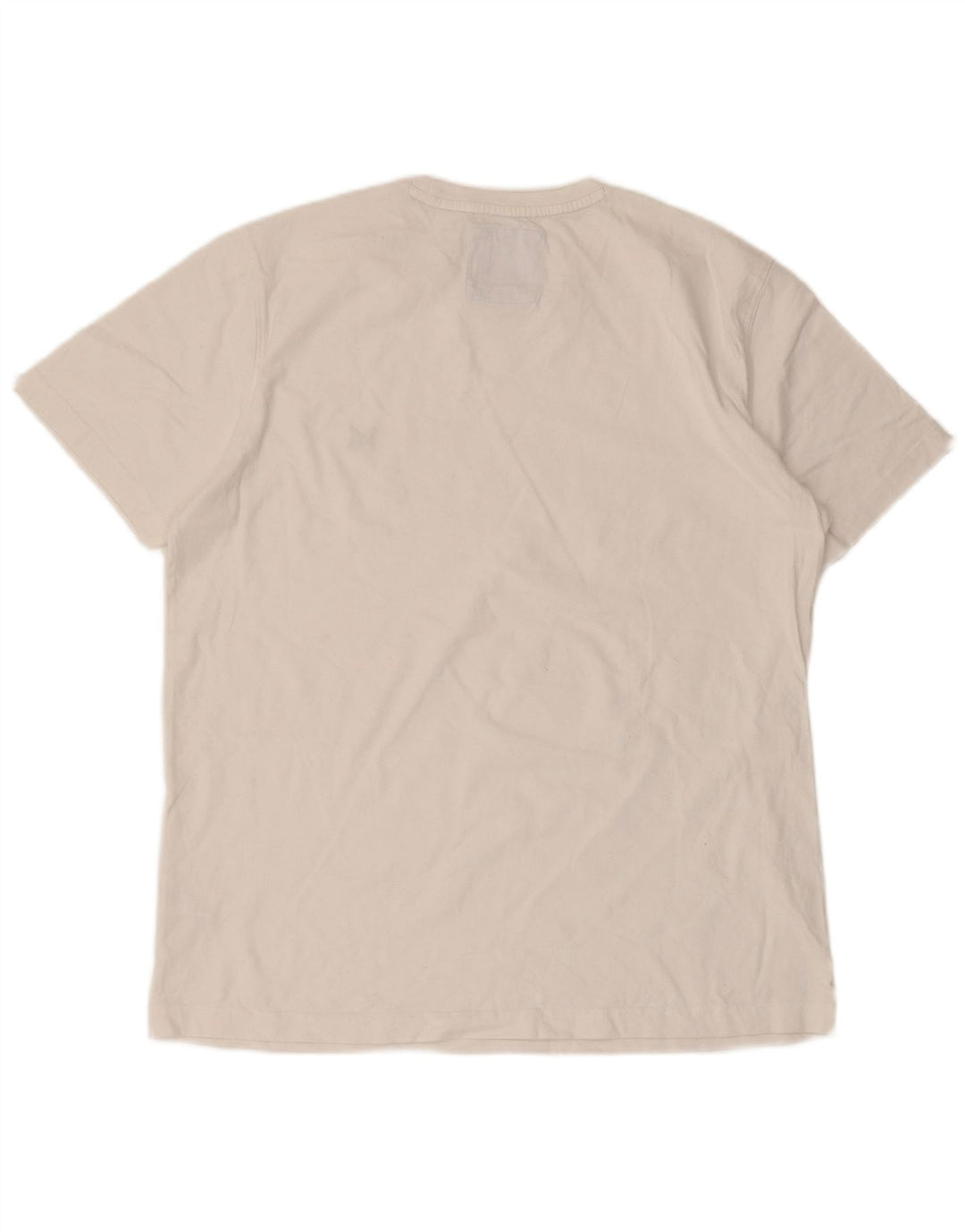 Camiseta masculina Crew Clothing Top grande algodão branco