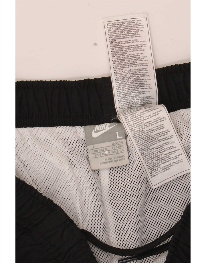 Calça de treino masculina Nike joggers grande poliéster preto