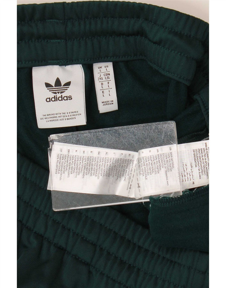 Calça de treino masculina Adidas grande poliéster verde