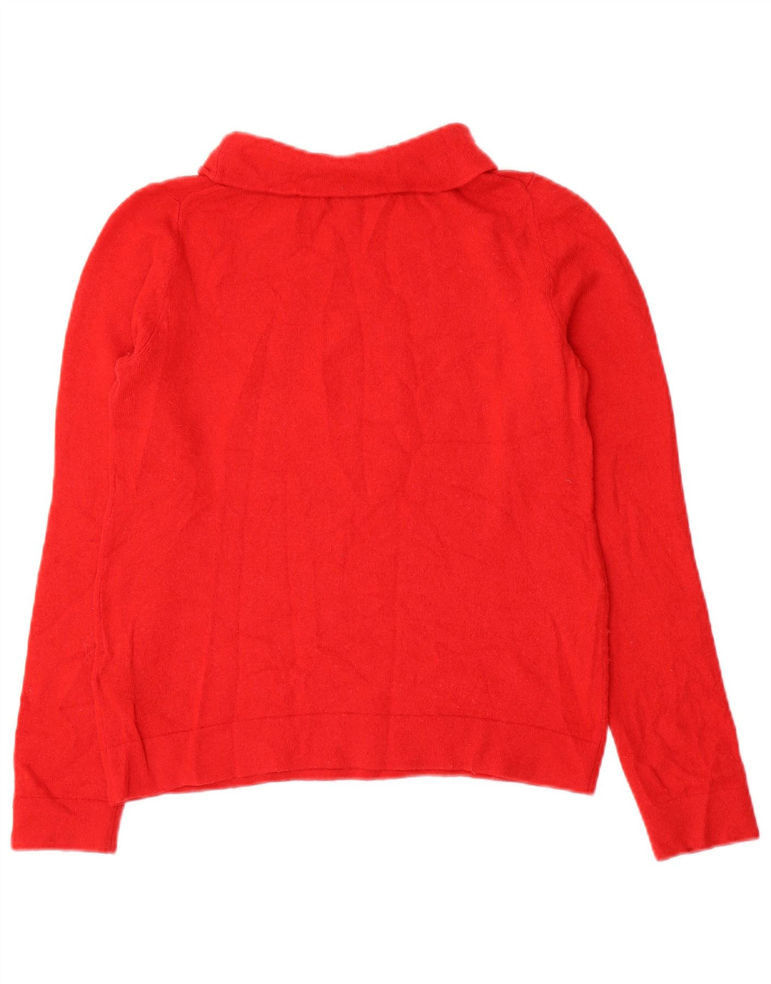 Suéter feminino Hobbs com gola redonda e lã vermelha pequena Reino Unido 10