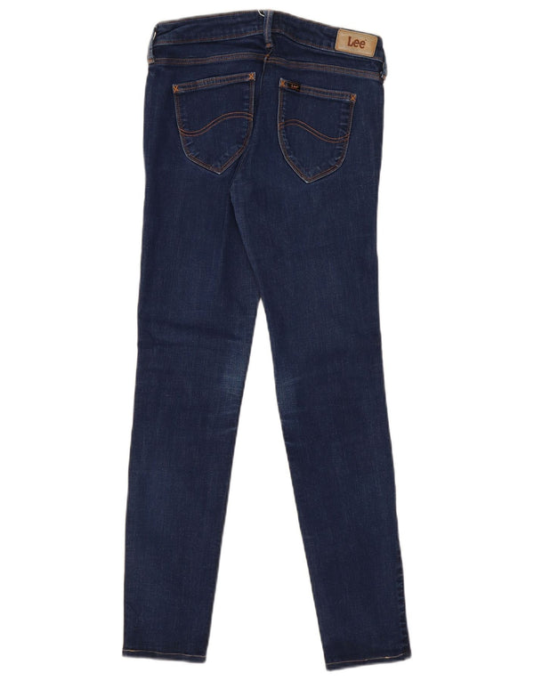 Lee Womens Scarlett Low Skinny Jeans W28 L28 Azul Marinho Algodão