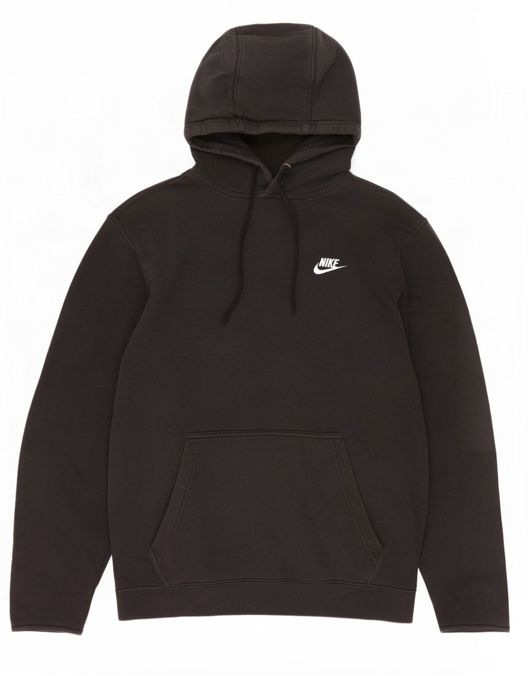 Nike Mens Hoodie Jumper Médio Algodão Preto