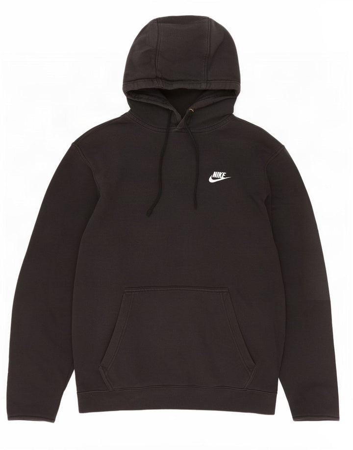 Nike Mens Hoodie Jumper Médio Algodão Preto