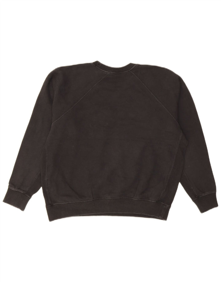 Champion feminino gráfico oversized moletom jumper UK 14 médio preto