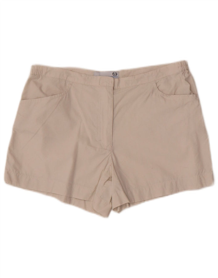 Shorts feminino casual Sergio Tacchini IT 42 médio W30 algodão branco