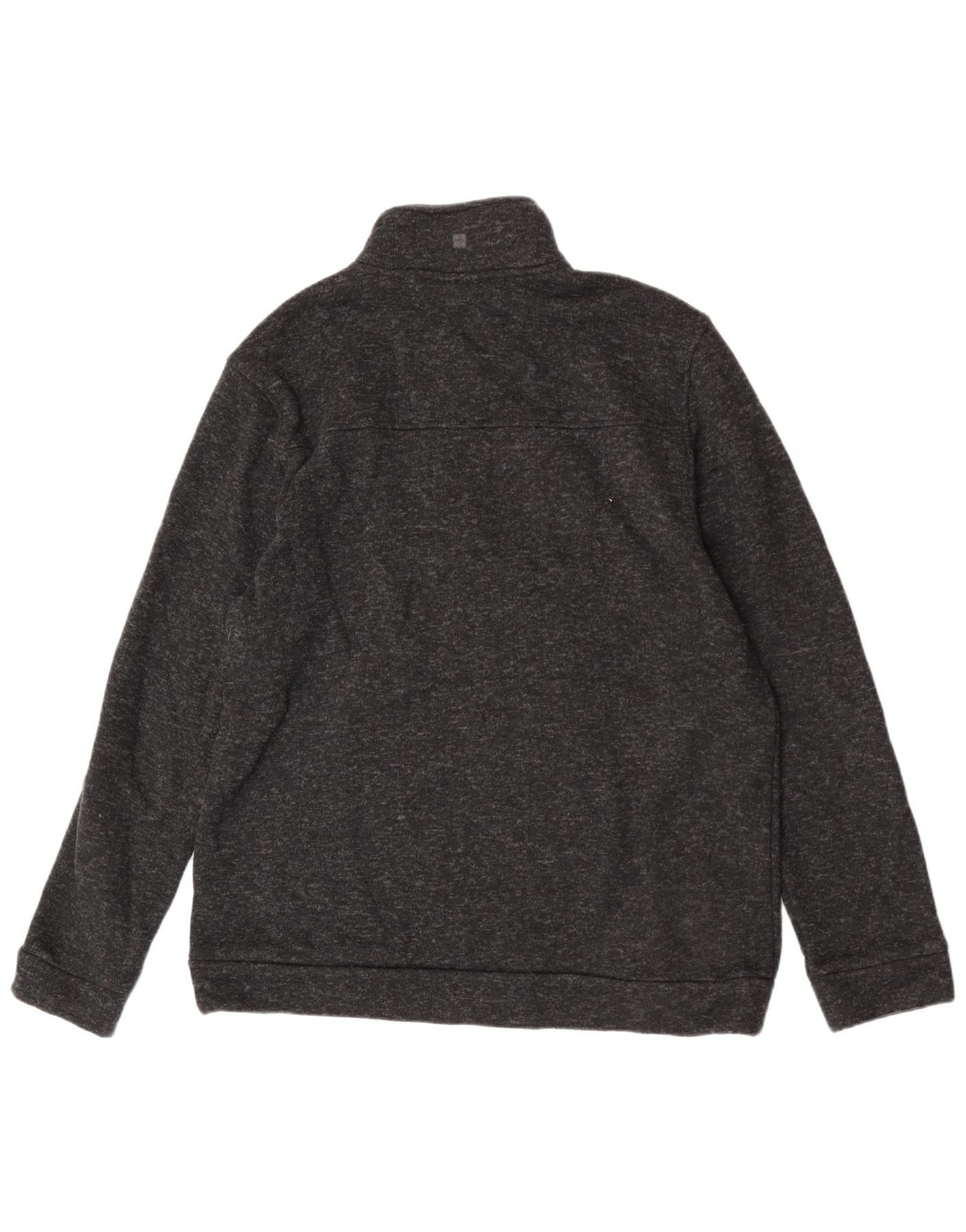 Moletom masculino Mountain Warehouse com zíper e gola XL preto manchado