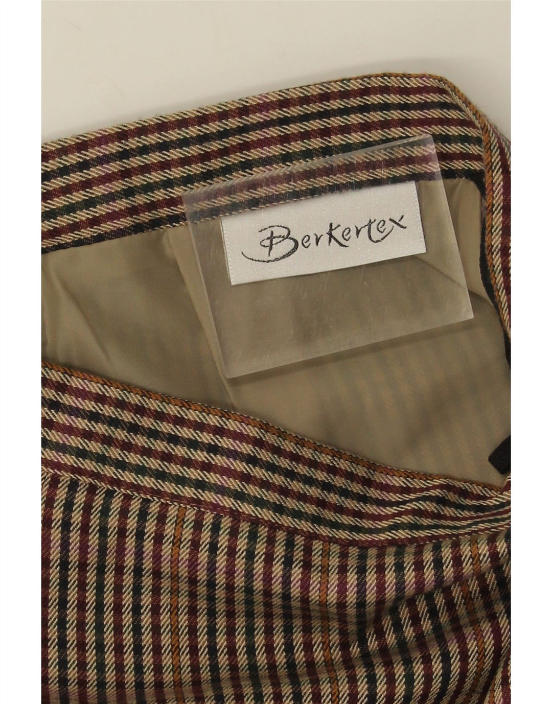 Saia reta feminina Berkertex W28 houndstooth médio multicolorido