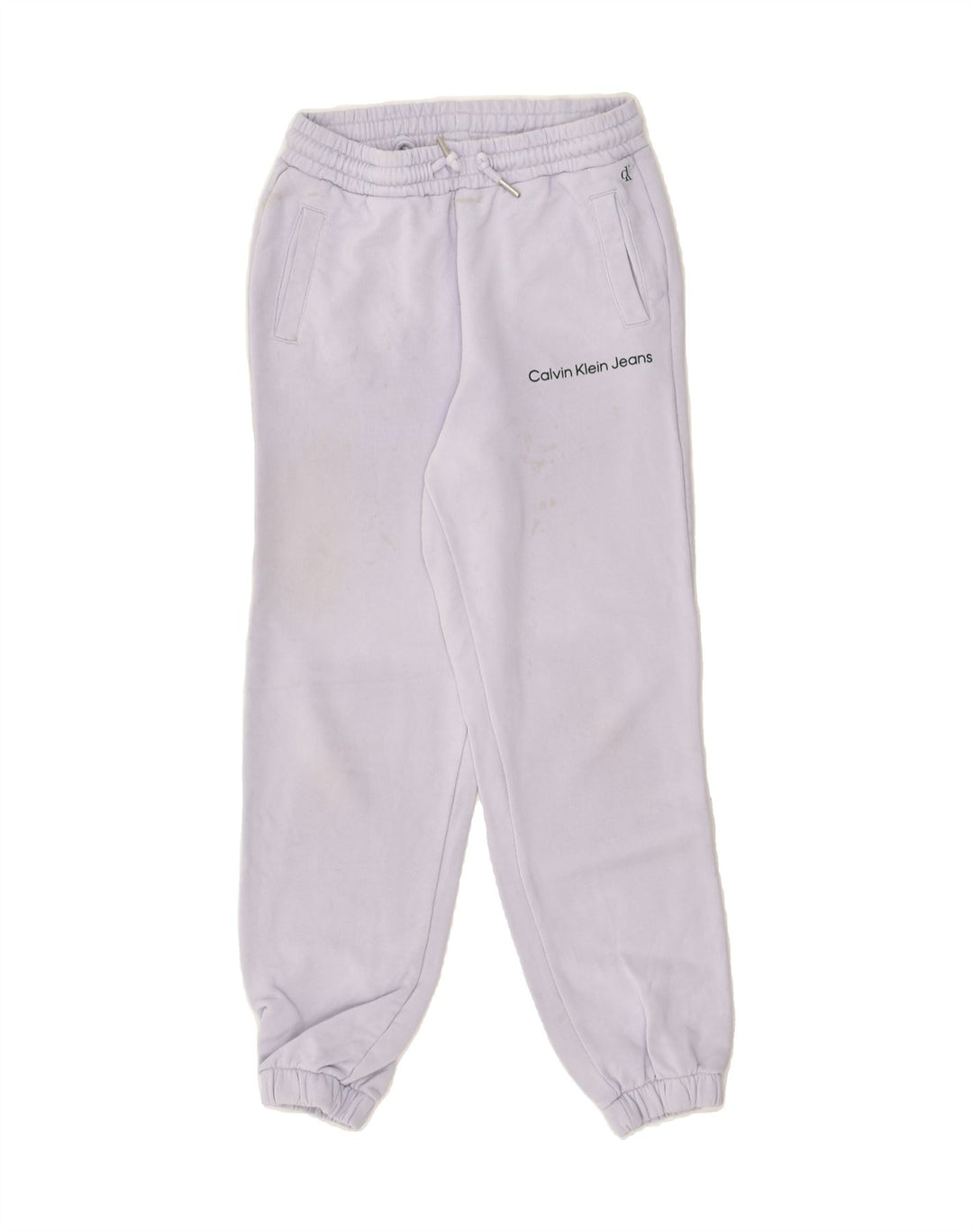 CALVIN KLEIN Girls Tracksuit Trousers Joggers 11-12 Years Purple Cotton | Vintage Calvin Klein | Thrift | Second-Hand Calvin Klein | Used Clothing | Messina Hembry 