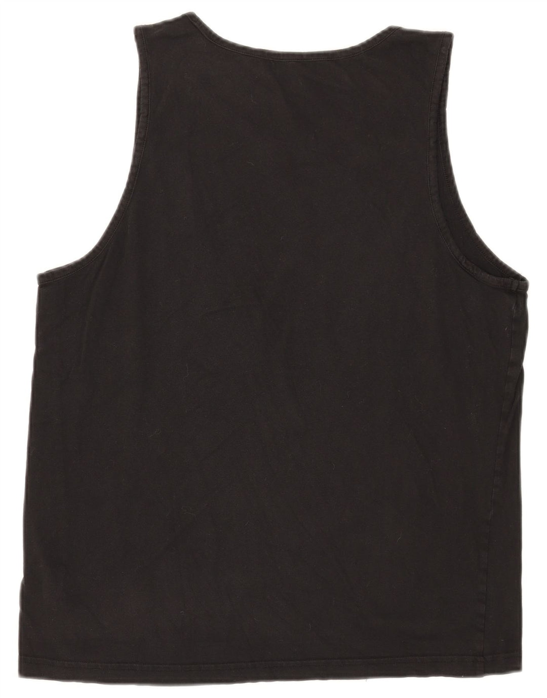 Puma Mens Graphic Vest Top Grande Algodão Preto