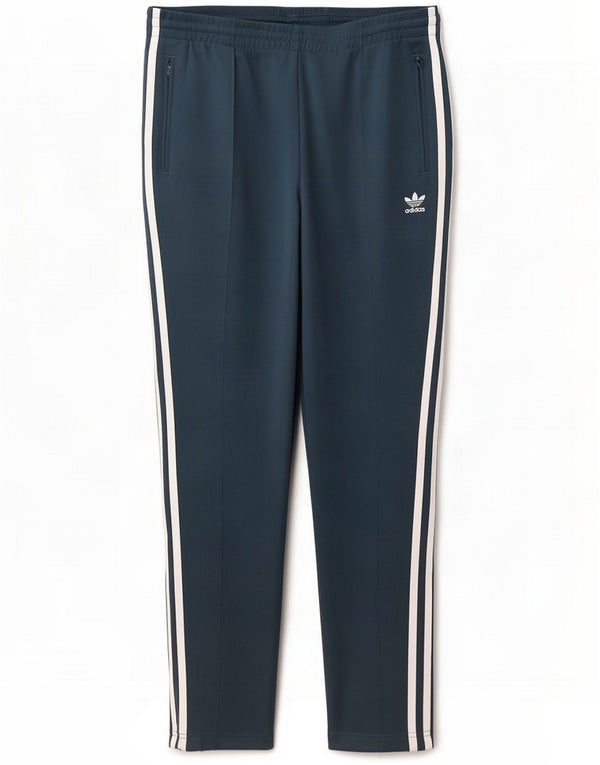 Calças de treino femininas Adidas UK 16 Grande W34 L29 Azul Poliéster Esportes