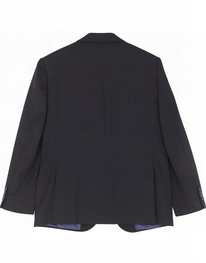 Jaqueta blazer masculina de 2 botões Marks & Spencer Reino Unido 42 grande lã azul marinho