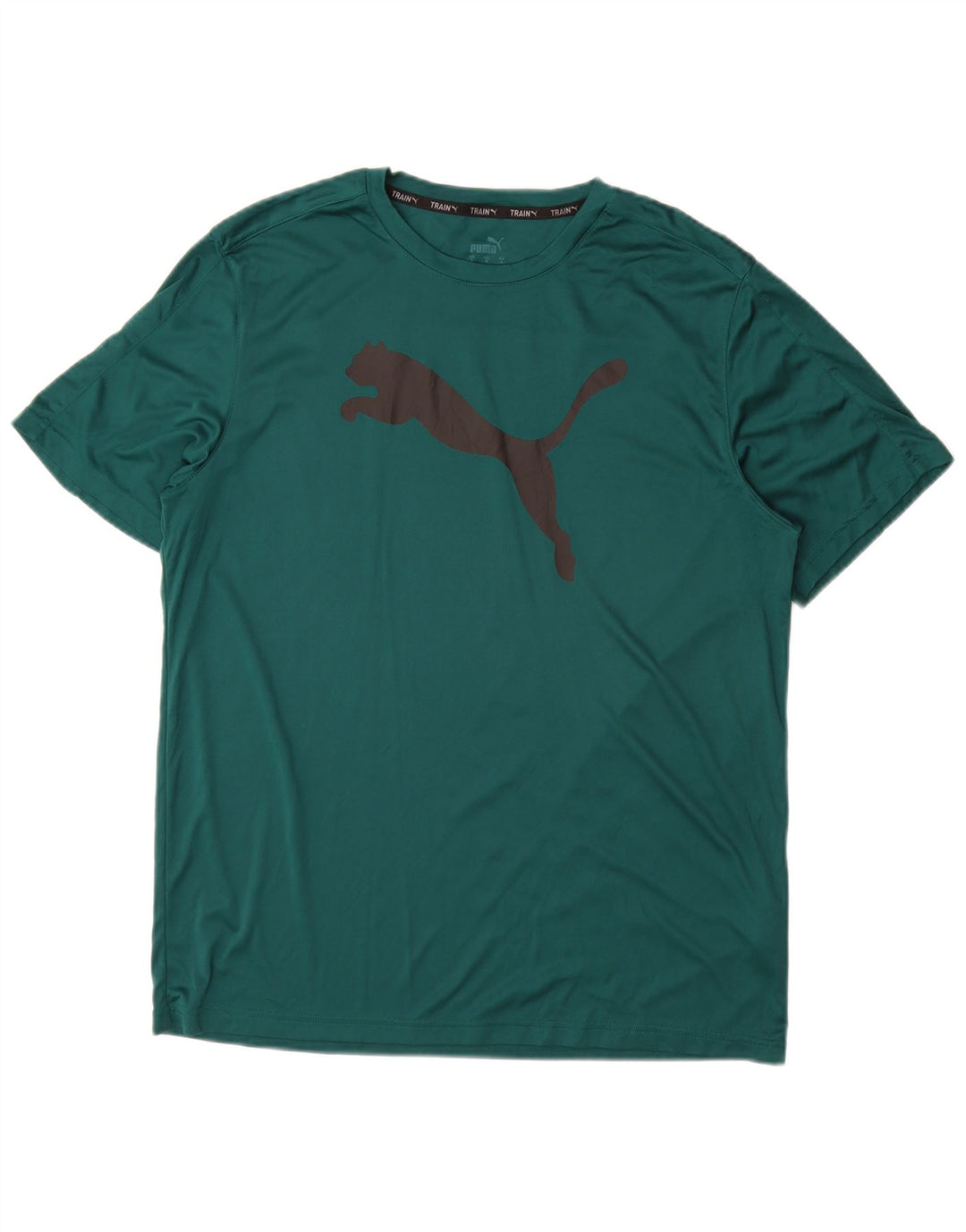 Camiseta masculina PUMA com estampa gráfica grande poliéster verde