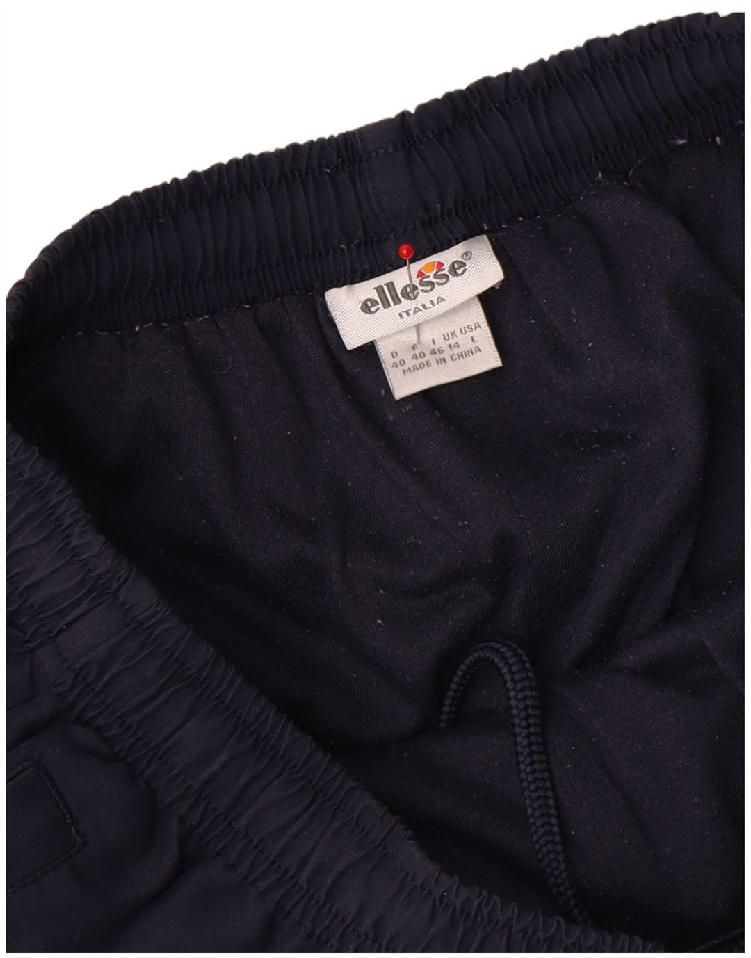Calça de treino feminina Ellesse UK 14 poliéster azul marinho médio