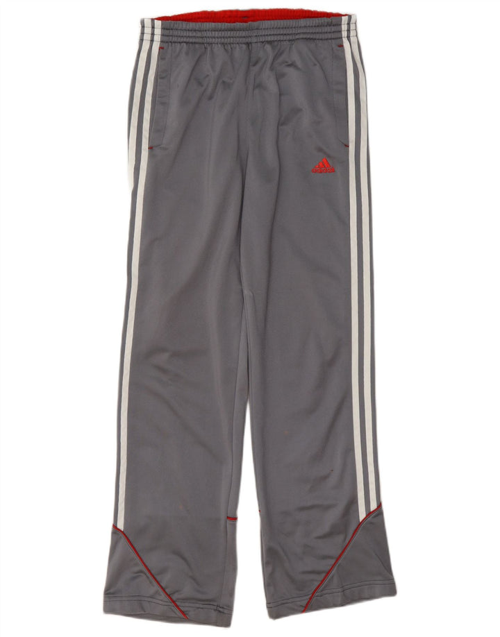 Calças de treino Adidas meninos 13-14 anos cinza poliéster
