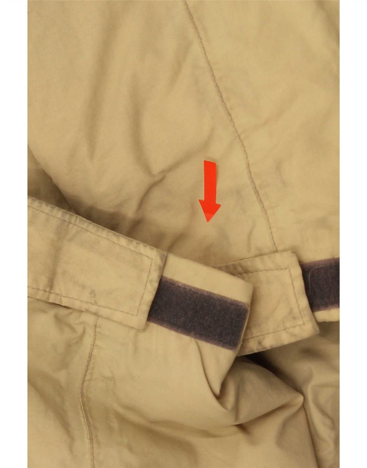 Jaqueta corta-vento masculina K-Way UK 40 grande poliamida bege