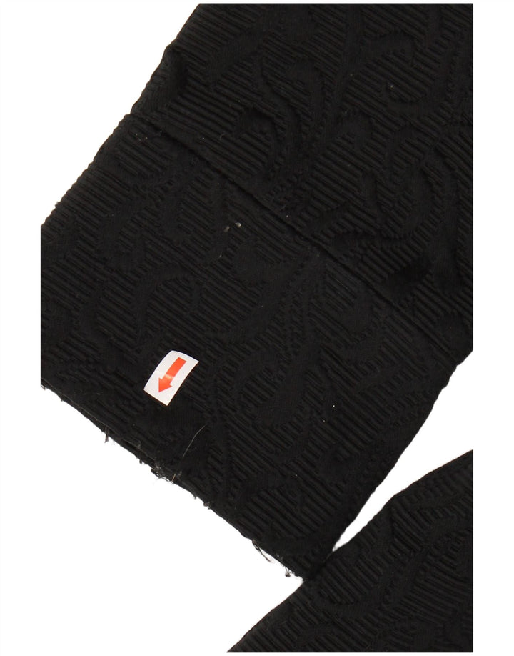 Sobretudo feminino com padrão abstrato DESIGUAL EU 40 algodão preto médio