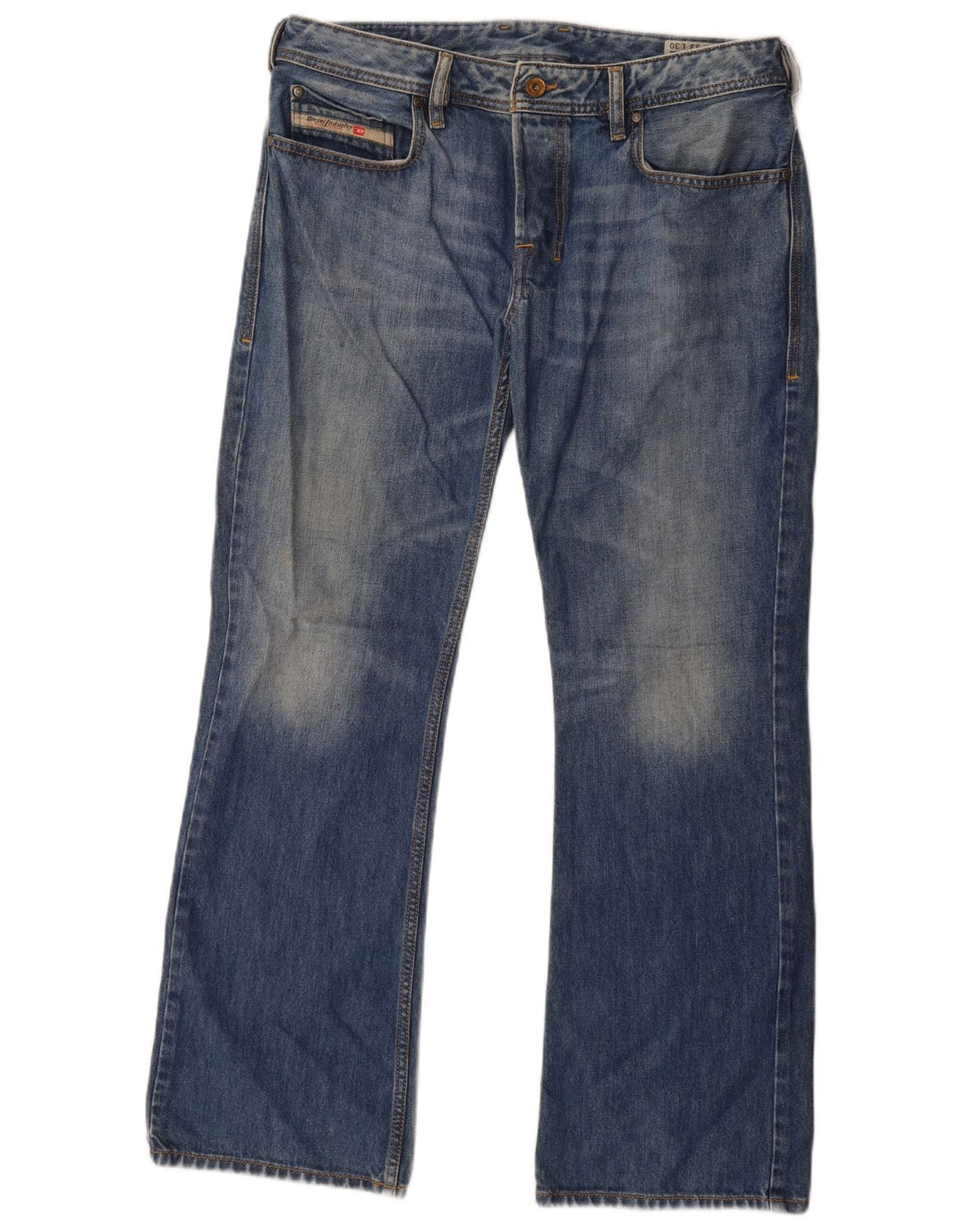 Jeans Zatiny Regular Bootcut Feminino Diesel W33 L30 Azul Algodão