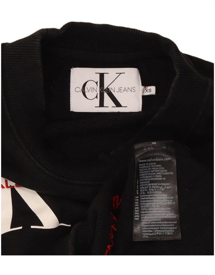Moletom feminino oversized CALVIN KLEIN JEANS Reino Unido 6 XS preto