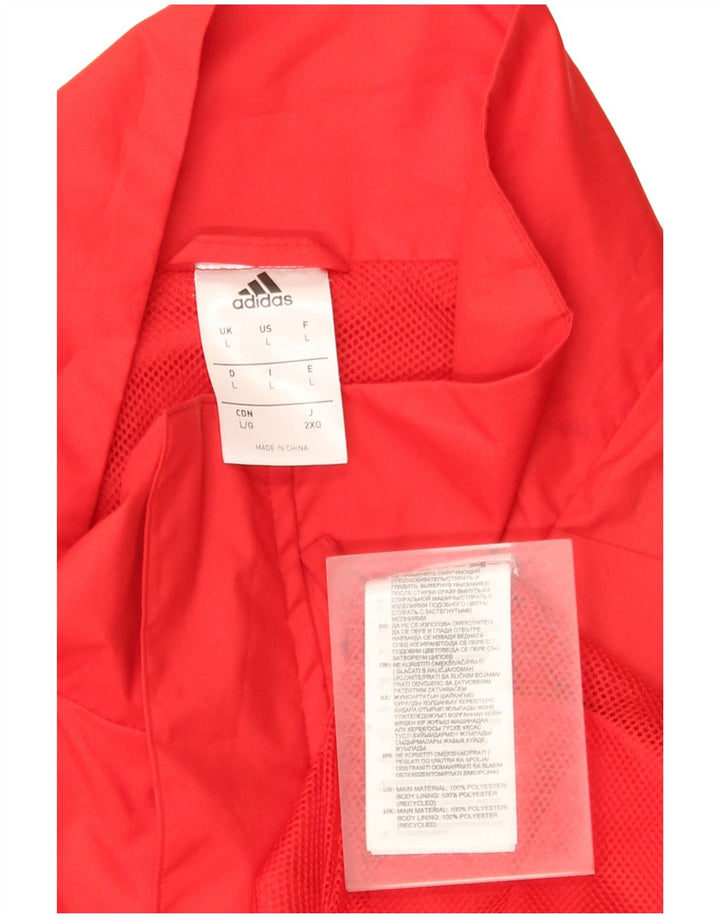 Adidas masculino Munster Rugby gráfico pulôver agasalho jaqueta grande vermelho
