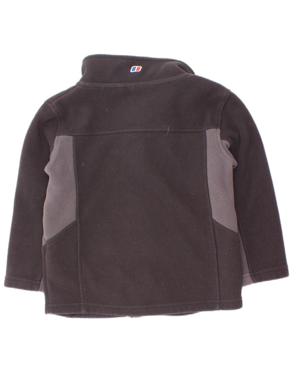 Jaqueta Bergans Boys Fleece 5-6 Anos Preto Colorblock Poliéster