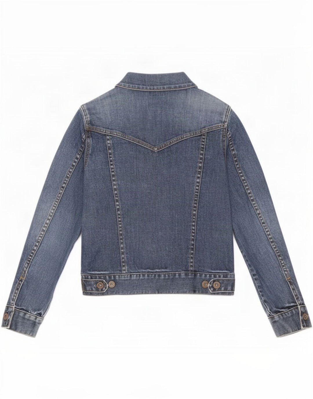 Jaqueta jeans feminina Gap Petite Reino Unido 10 algodão azul pequeno