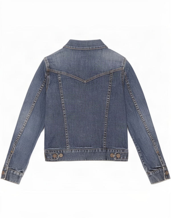 Jaqueta jeans feminina Gap Petite Reino Unido 10 algodão azul pequeno