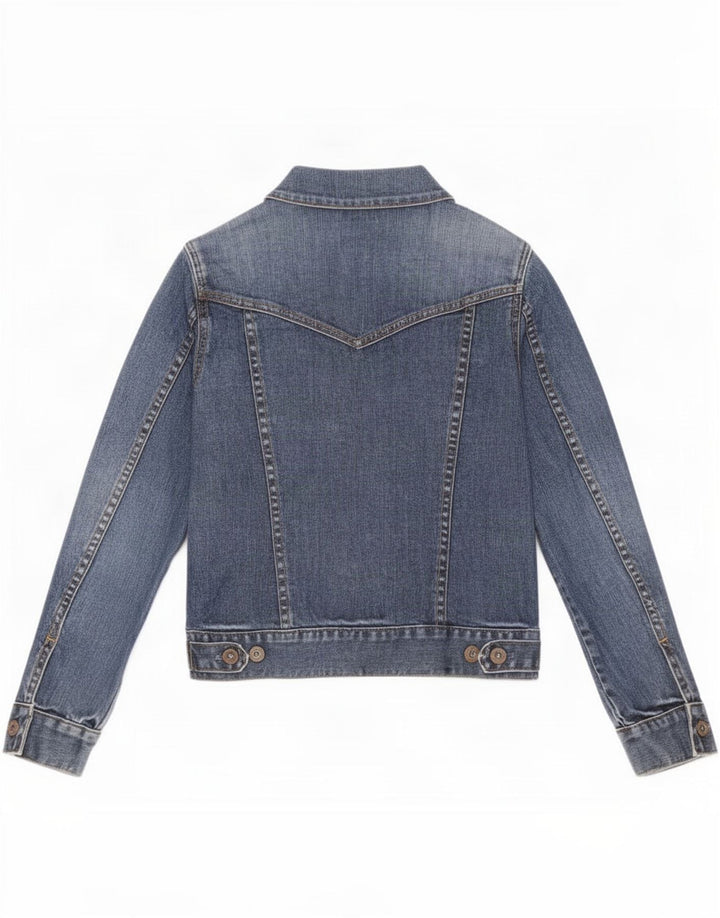 Jaqueta jeans feminina Gap Petite Reino Unido 10 algodão azul pequeno