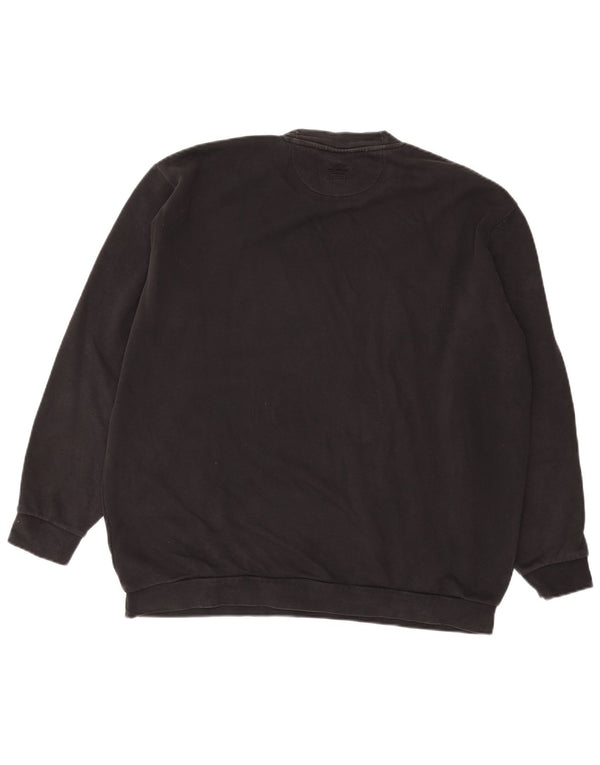 ADIDAS Mens Moletom Jumper Grande Algodão Preto