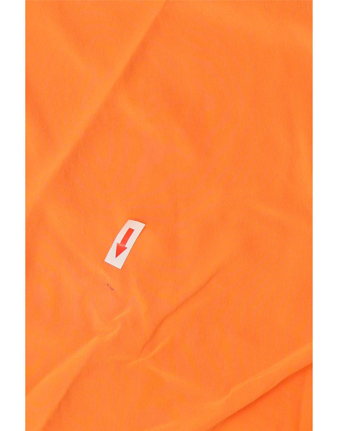Blusa feminina vintage sem mangas UK 12 seda laranja média