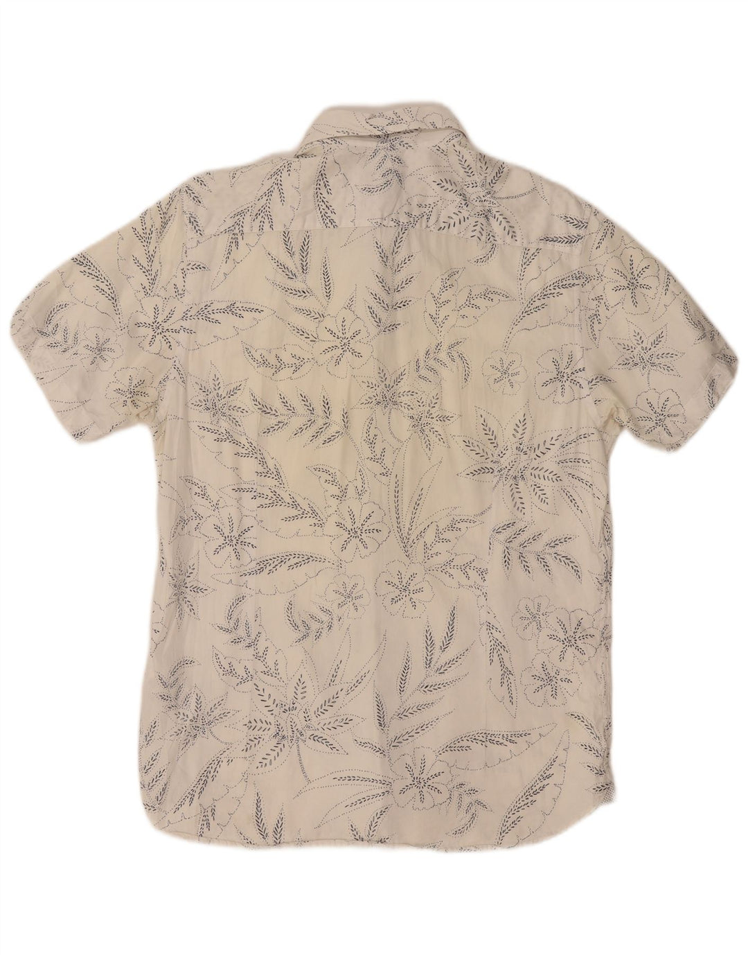 Camisa masculina de manga curta TED BAKER tamanho 4 grande algodão floral branco