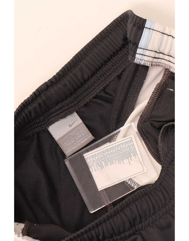 Calça de treino masculina Nike UK 35/37 pequena cinza colorblock poliéster