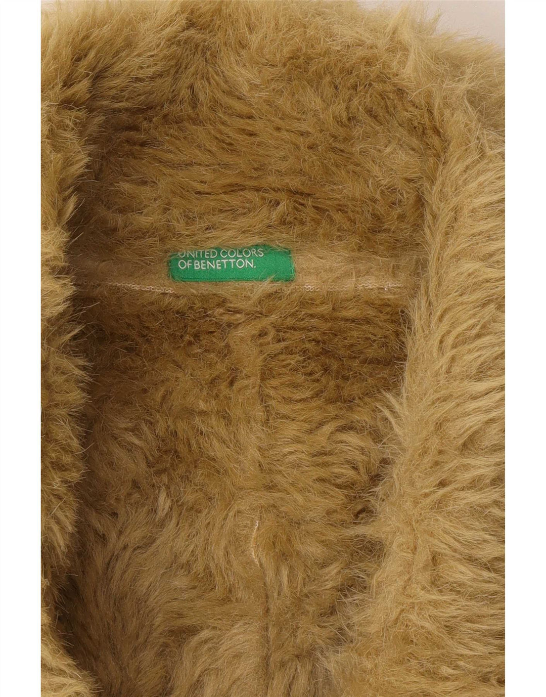 Jaqueta Sherpa feminina Benetton IT 46 grande poliéster verde