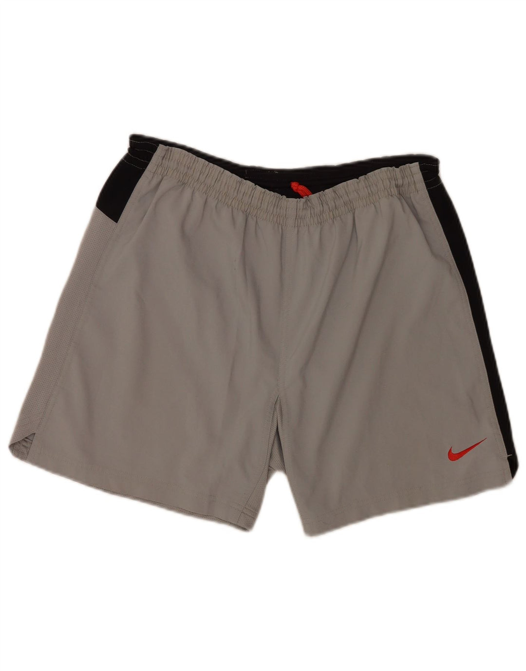 Shorts esportivos masculinos Nike médio cinza colorblock poliéster