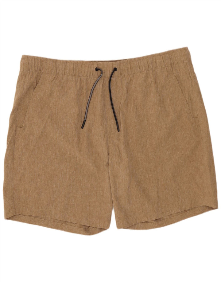 EDDIE BAUER Shorts casual masculino 2XL W42 poliéster bege