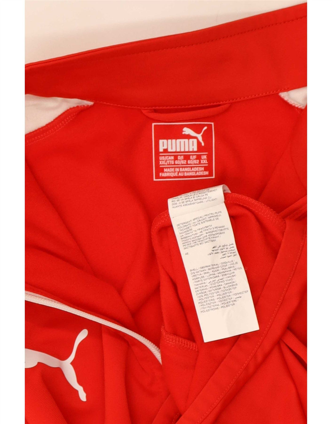 Puma Mens Treino Top Jacket 2XL Poliéster Colorblock Vermelho
