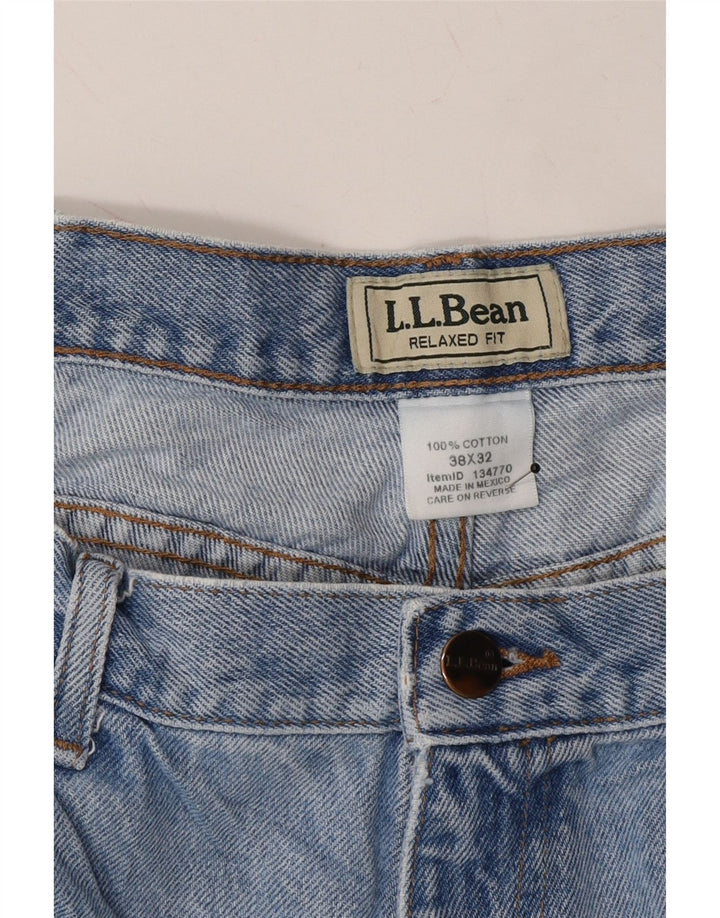 L.L.BEAN Mens Relaxed Fit Tapered Jeans W38 L32 Blue Cotton Vintage L.L.Bean and Second-Hand L.L.Bean from Messina Hembry 