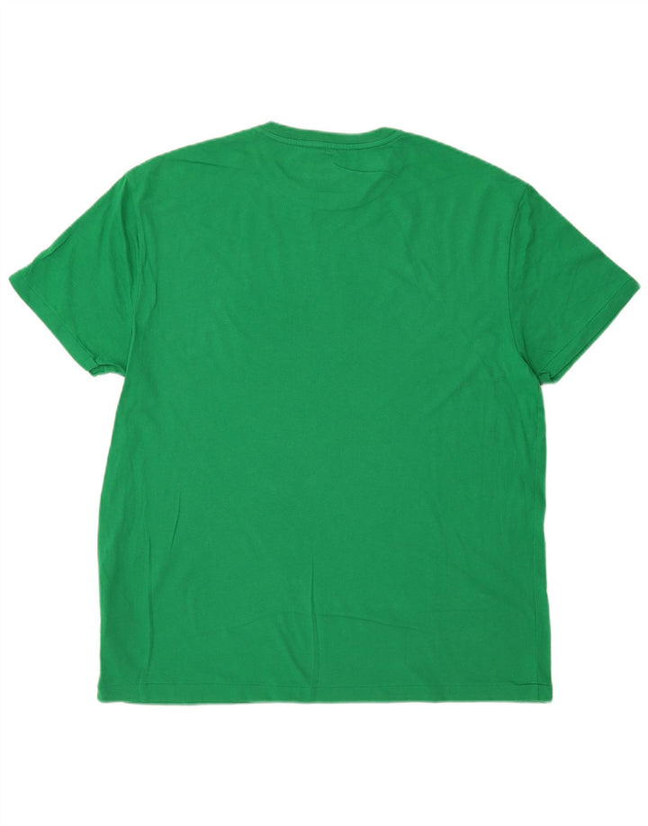 POLO RALPH LAUREN Camiseta masculina de ajuste clássico top grande algodão verde
