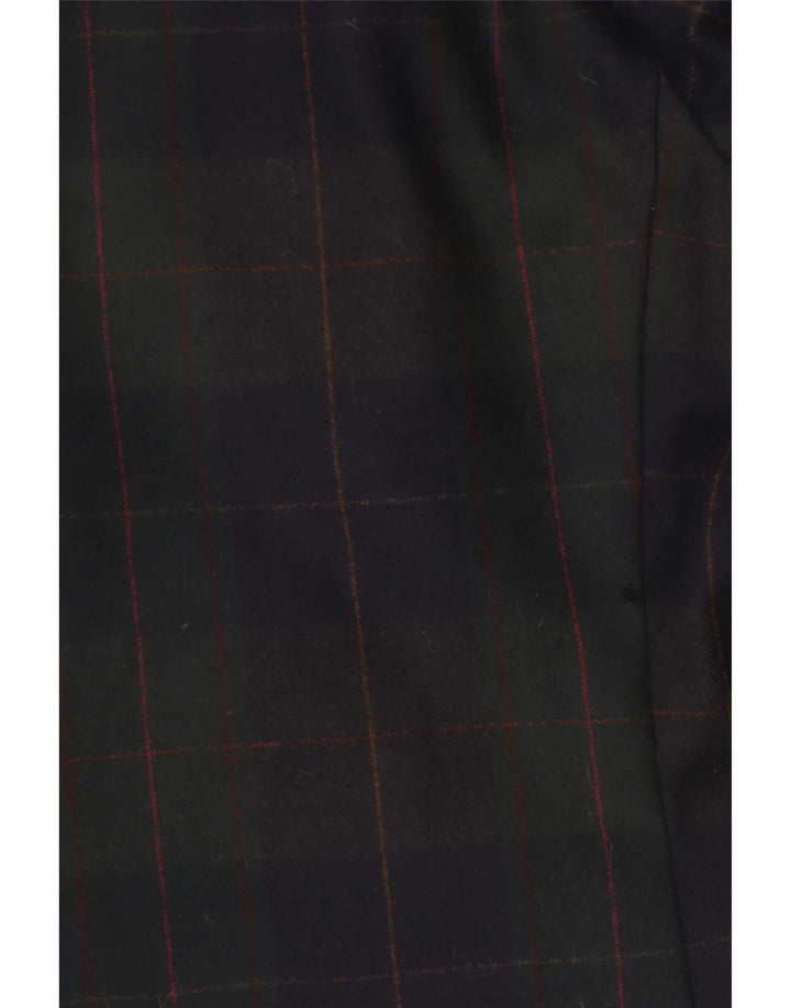 Jaqueta blazer vintage feminina com 3 botões Reino Unido 14 xadrez médio multicolorido