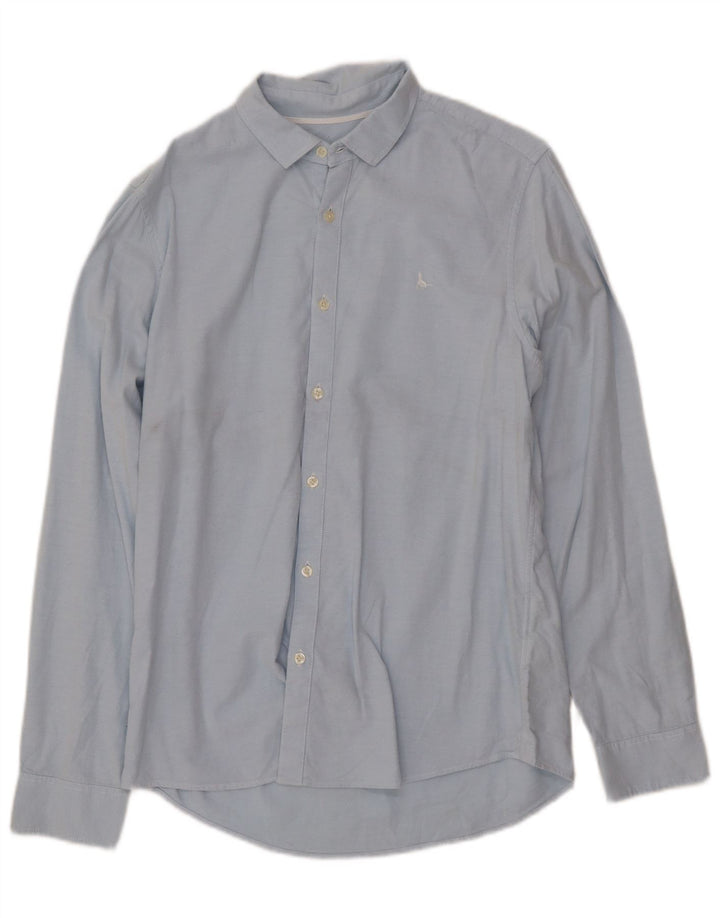 Camisa masculina JACK WILLS Classic Fit algodão azul médio