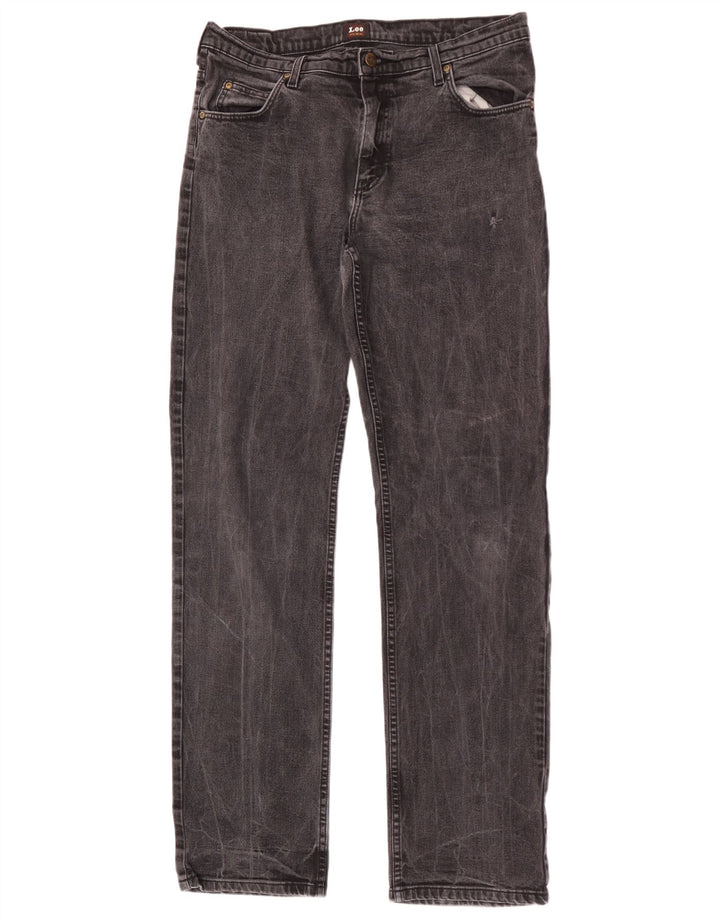 Lee Mens Brooklyn Straight Jeans W36 L36 Algodão Preto