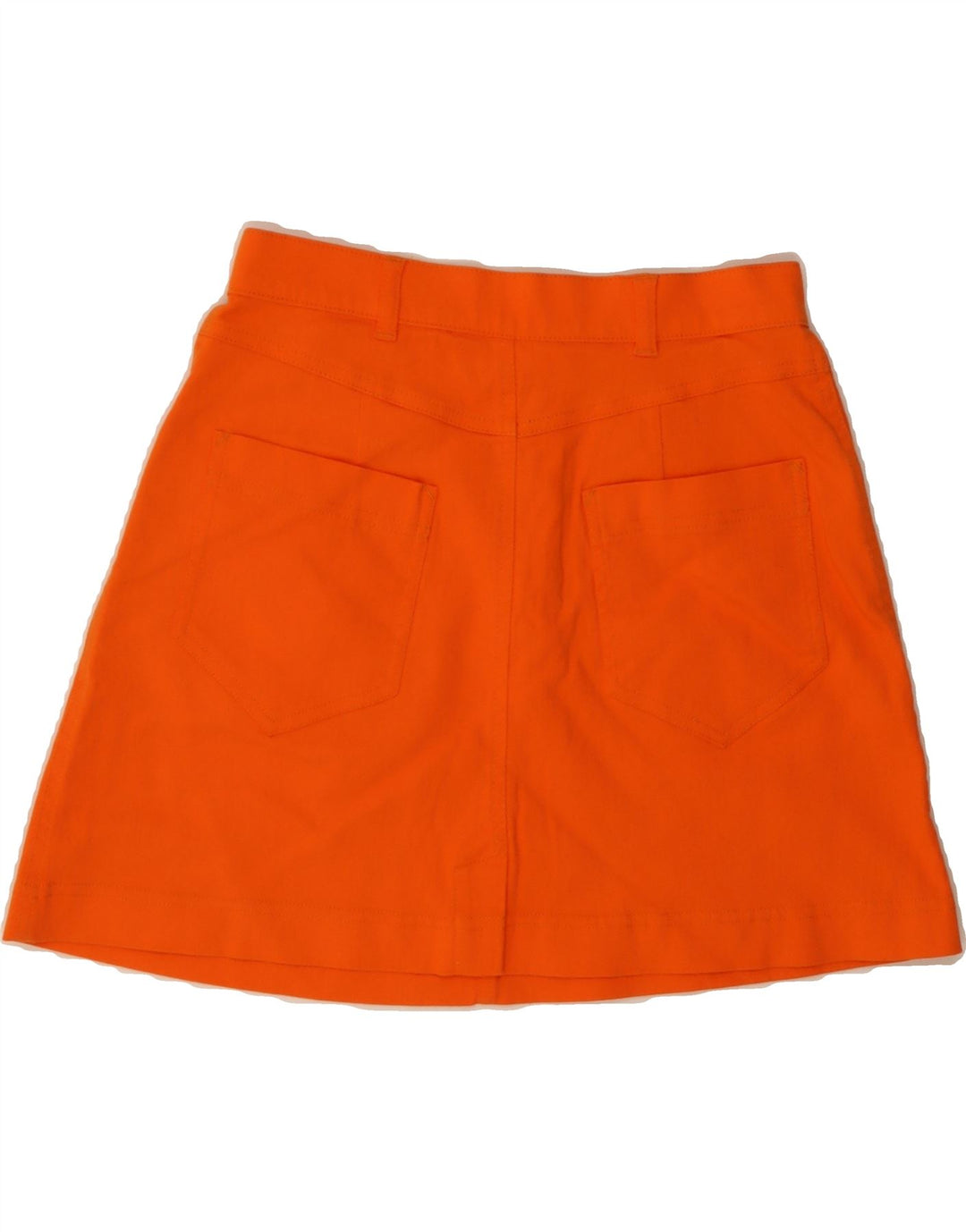 VINTAGE Womens Mini Skirt EU 40 Medium W28  Orange Vintage Vintage and Second-Hand Vintage from Messina Hembry 
